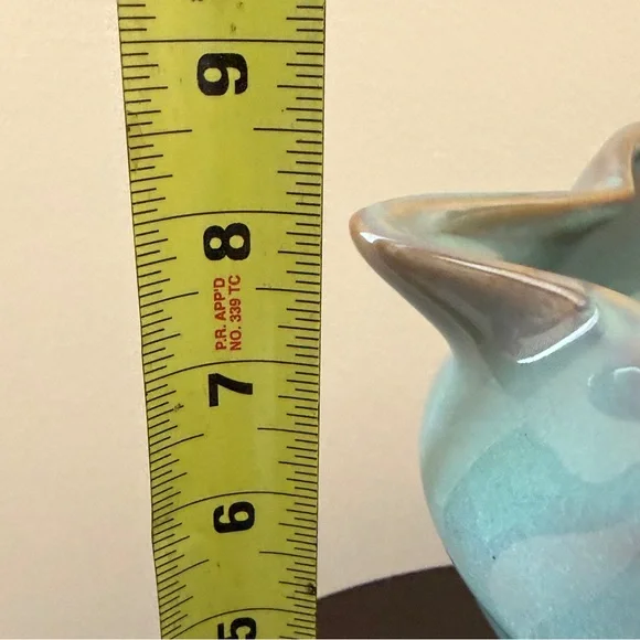 Hand Crafted WCL 1970s Scalloped Rim Ribbed Pottery Ceramic Pitcher - Picture 14 of 16